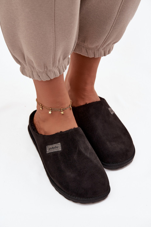 Chinelos Feminino sapato caseiro Inblu CS000045 cor preta Chinelos Feminino sapato caseiro Inblu CS000045 cor preta