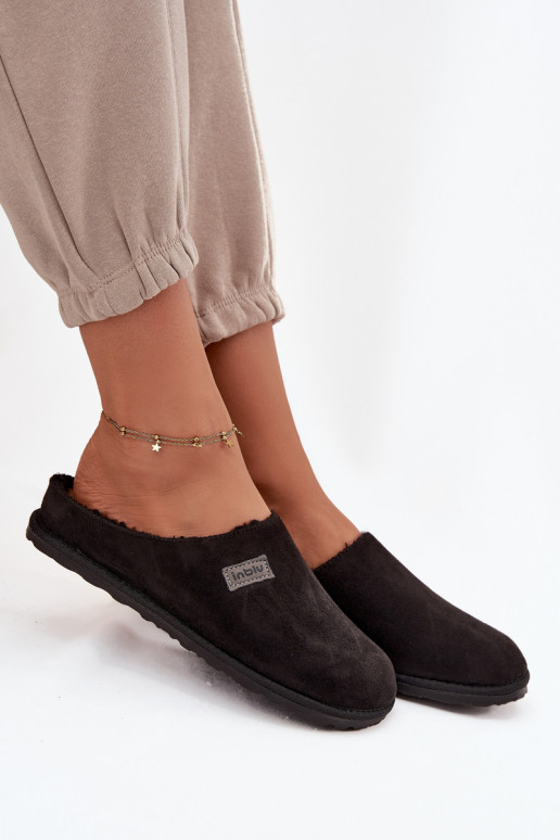 Chinelos Feminino sapato caseiro Inblu CS000045 cor preta Chinelos Feminino sapato caseiro Inblu CS000045 cor preta