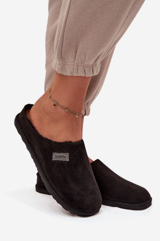 Chinelos Feminino sapato caseiro Inblu CS000045 cor preta Chinelos Feminino sapato caseiro Inblu CS000045 cor preta