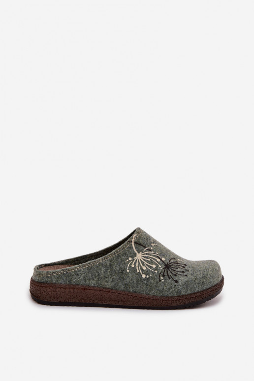 Feminino sapato caseiro Chinelos Inblu NL000011 cor verde Feminino sapato caseiro Chinelos Inblu NL000011 cor verde