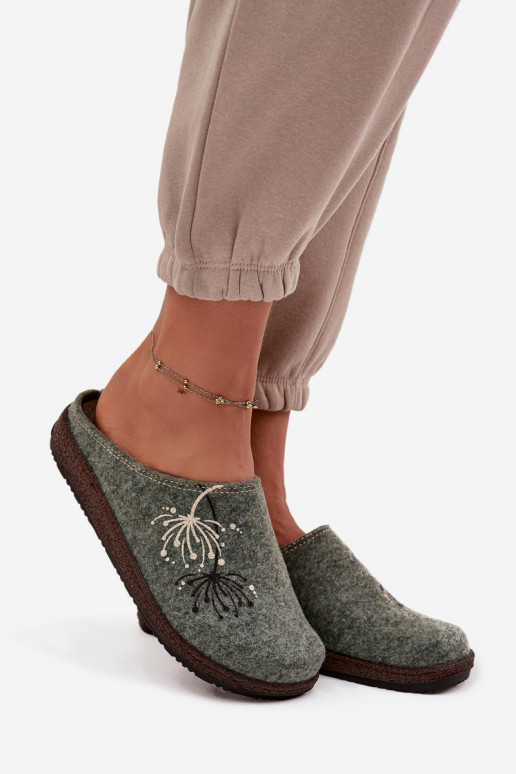 Feminino sapato caseiro Chinelos Inblu NL000011 cor verde Feminino sapato caseiro Chinelos Inblu NL000011 cor verde