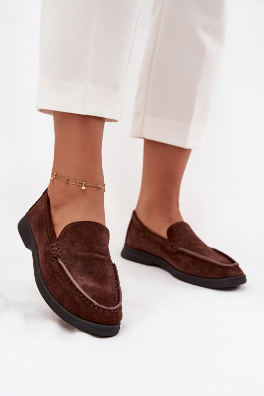 mocassins femininosde camurça ecológicau CzekoladoParae Tynara mocassins femininosde camurça ecológicau CzekoladoParae Tynara