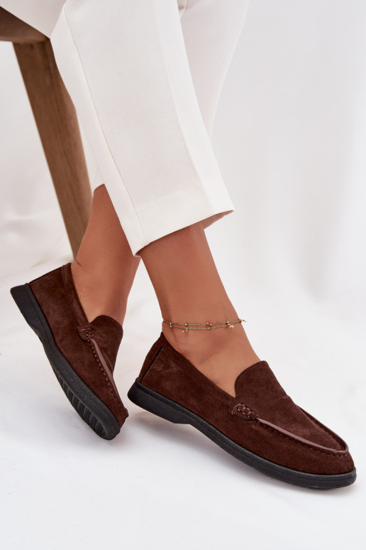mocassins femininosde camurça ecológicau CzekoladoParae Tynara mocassins femininosde camurça ecológicau CzekoladoParae Tynara