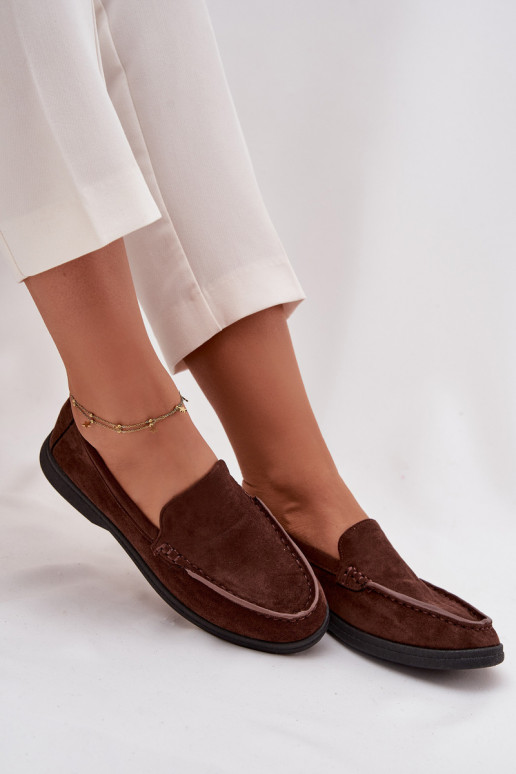 mocassins femininosde camurça ecológicau CzekoladoParae Tynara mocassins femininosde camurça ecológicau CzekoladoParae Tynara