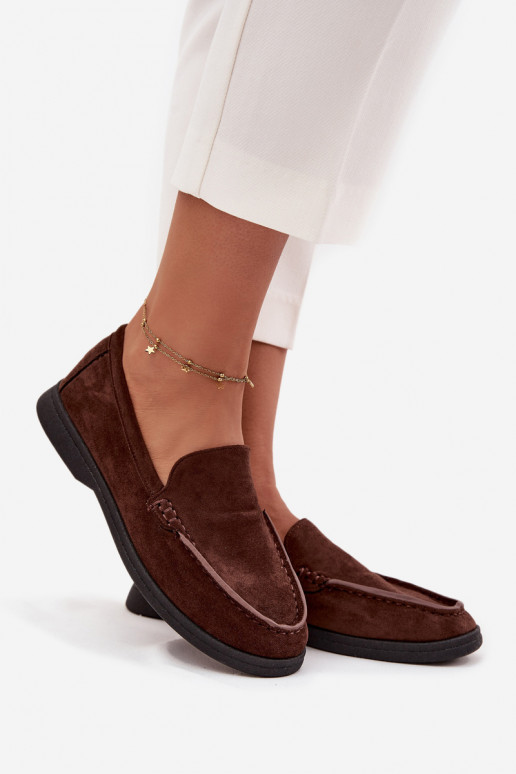mocassins femininosde camurça ecológicau CzekoladoParae Tynara mocassins femininosde camurça ecológicau CzekoladoParae Tynara
