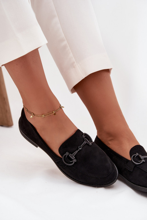 mocassins femininos Com decorações Detalem de camurça ecológicaoParae cor preta Ambria mocassins femininos Com decorações Detalem de camurça ecológicaoParae cor preta Ambria