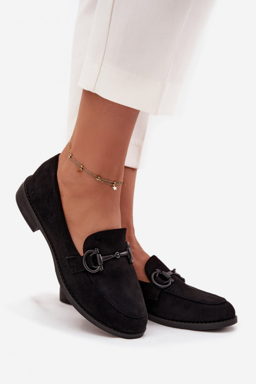 mocassins femininos Com decorações Detalem de camurça ecológicaoParae cor preta Ambria mocassins femininos Com decorações Detalem de camurça ecológicaoParae cor preta Ambria