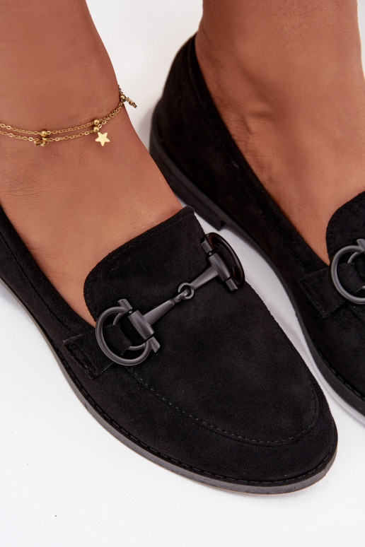 mocassins femininos Com decorações Detalem de camurça ecológicaoParae cor preta Ambria mocassins femininos Com decorações Detalem de camurça ecológicaoParae cor preta Ambria