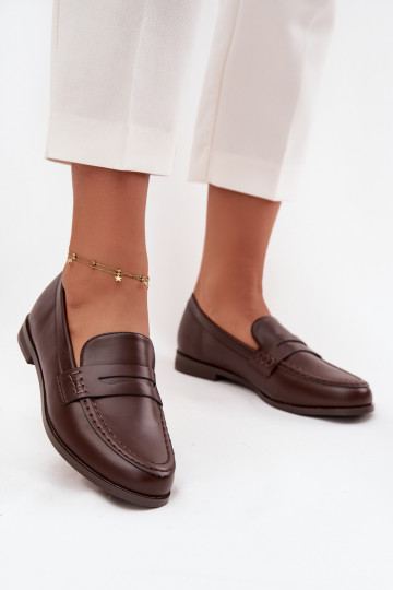 Mocassins Mocassins Feminino de couro ecológico CzekoladoParae Bessina 2