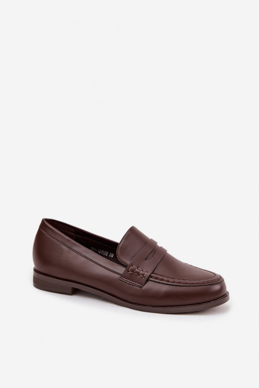Mocassins Mocassins Feminino de couro ecológico CzekoladoParae Bessina Mocassins Mocassins Feminino de couro ecológico CzekoladoParae Bessina