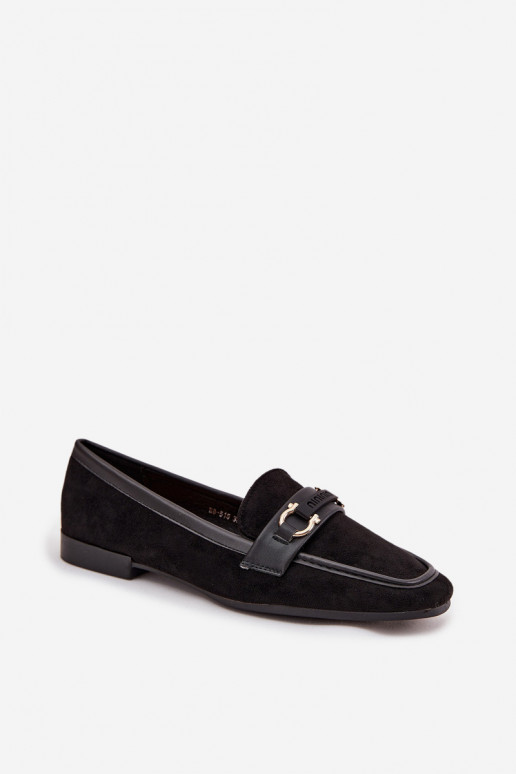 Mocassins Mocassins Feminino Com decorações Elemento cor preta Evelora Mocassins Mocassins Feminino Com decorações Elemento cor preta Evelora
