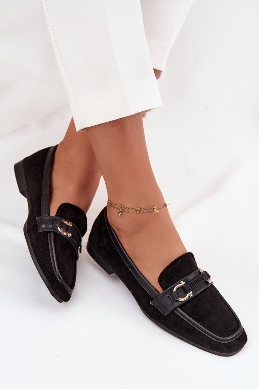 Mocassins Mocassins Feminino Com decorações Elemento cor preta Evelora Mocassins Mocassins Feminino Com decorações Elemento cor preta Evelora