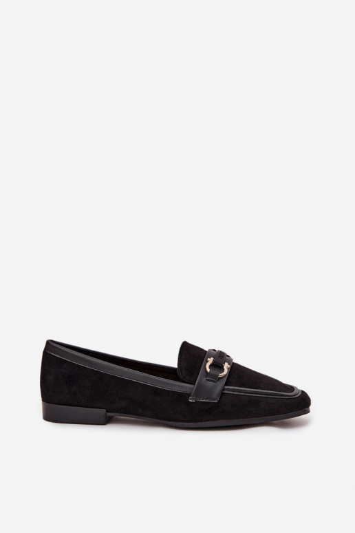 Mocassins Mocassins Feminino Com decorações Elemento cor preta Evelora Mocassins Mocassins Feminino Com decorações Elemento cor preta Evelora