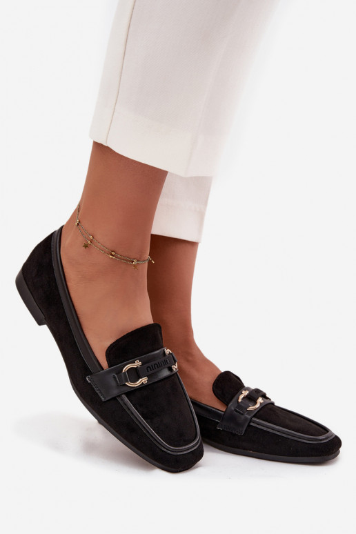 Mocassins Mocassins Feminino Com decorações Elemento cor preta Evelora Mocassins Mocassins Feminino Com decorações Elemento cor preta Evelora