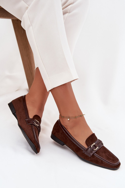 Mocassins Mocassins Feminino Com decorações Elemento CzekoladoParae Evelora Mocassins Mocassins Feminino Com decorações Elemento CzekoladoParae Evelora