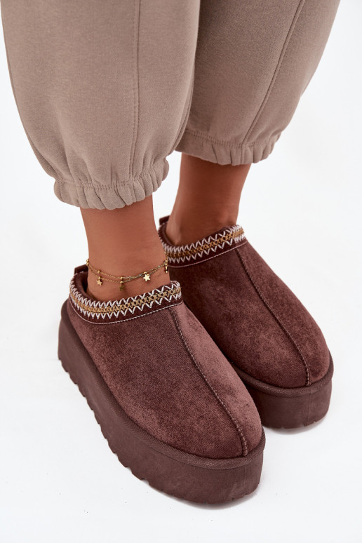 Botas de neve Feminino Com decorações Haftem CzekoladoParae Jenira Botas de neve Feminino Com decorações Haftem CzekoladoParae Jenira