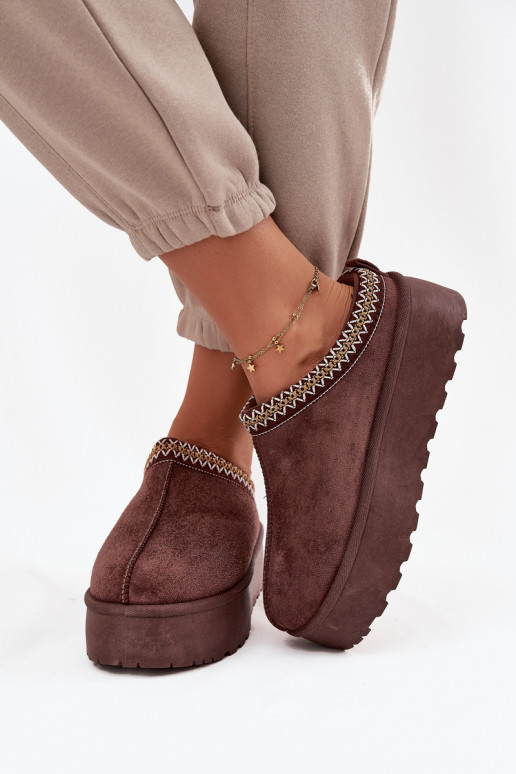 Botas de neve Feminino Com decorações Haftem CzekoladoParae Jenira Botas de neve Feminino Com decorações Haftem CzekoladoParae Jenira