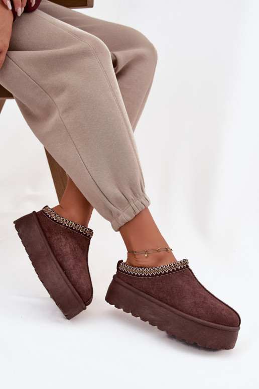 Botas de neve Feminino Com decorações Haftem CzekoladoParae Jenira Botas de neve Feminino Com decorações Haftem CzekoladoParae Jenira