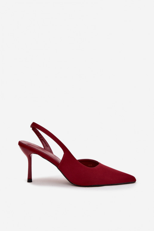 sapatos de salto altoOdkrytymi Piętami Borgonha Lenira sapatos de salto altoOdkrytymi Piętami Borgonha Lenira