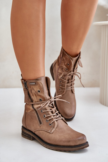 Botins robustos bege Perfecto
