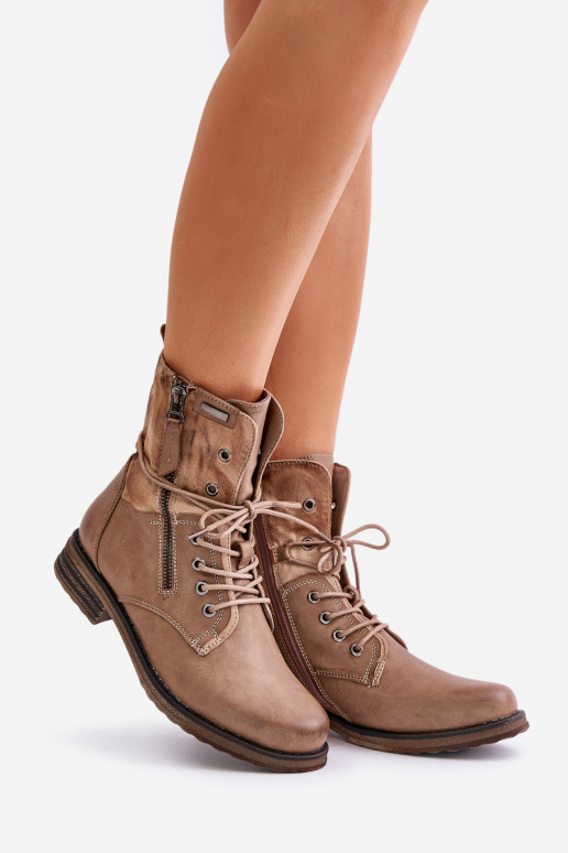 Botas enormes na moda bege Perfecto Botas enormes na moda bege Perfecto