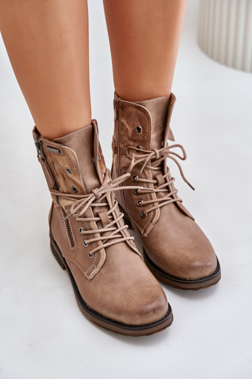 Botas enormes na moda bege Perfecto Botas enormes na moda bege Perfecto