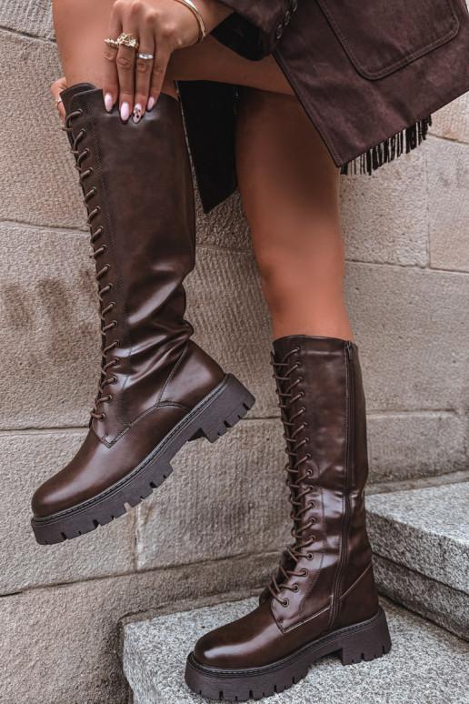 aquecimento com atacadores botas femininas CzekoladoParae Meliora aquecimento com atacadores botas femininas CzekoladoParae Meliora