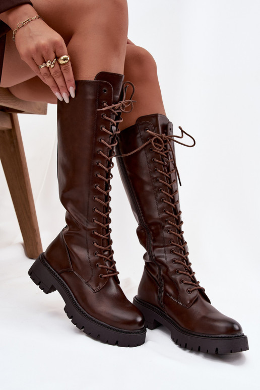 aquecimento com atacadores botas femininas CzekoladoParae Meliora aquecimento com atacadores botas femininas CzekoladoParae Meliora
