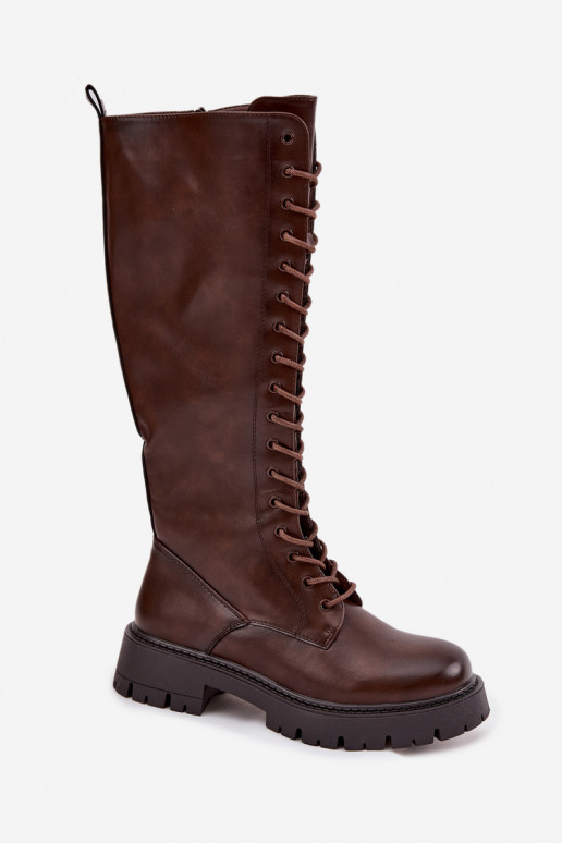 aquecimento com atacadores botas femininas CzekoladoParae Meliora aquecimento com atacadores botas femininas CzekoladoParae Meliora