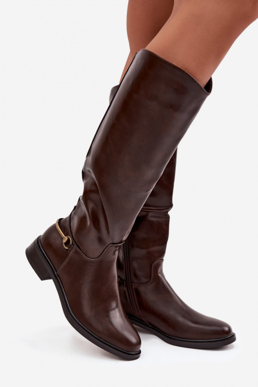 aquecimento botas femininas com salto largo Com decorações Detalem CzekoladoParae Renaya aquecimento botas femininas com salto largo Com decorações Detalem CzekoladoParae Renaya