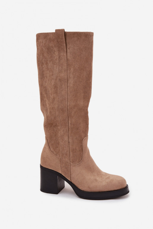 Botas quentes Em um poste enorme bege Sanelle Botas quentes Em um poste enorme bege Sanelle