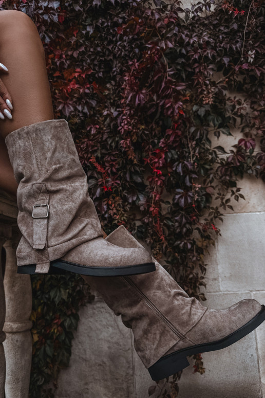 botas femininasEMyParainiętą CholeParaką Meio da panturrilha com fivelas cor cáqui Minelle botas femininasEMyParainiętą CholeParaką Meio da panturrilha com fivelas cor cáqui Minelle