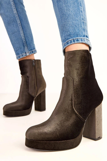 Botins verdes brilhantes de salto Asanda 2