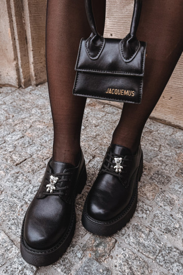 sapato FemininoPrzypinką Eko Pele cor preta Laurea 2