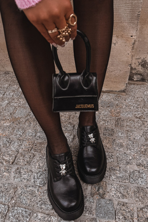 sapato FemininoPrzypinką Eko Pele cor preta Laurea sapato FemininoPrzypinką Eko Pele cor preta Laurea