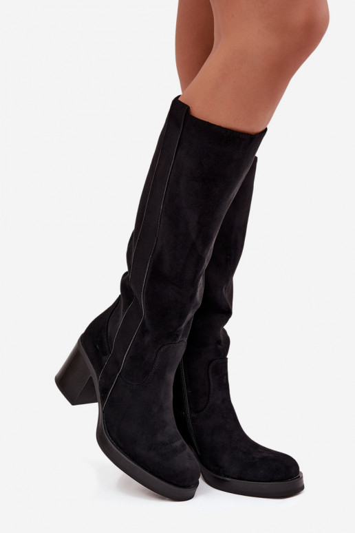 Botas quentes Em um poste enorme cor preta Sanelle Botas quentes Em um poste enorme cor preta Sanelle