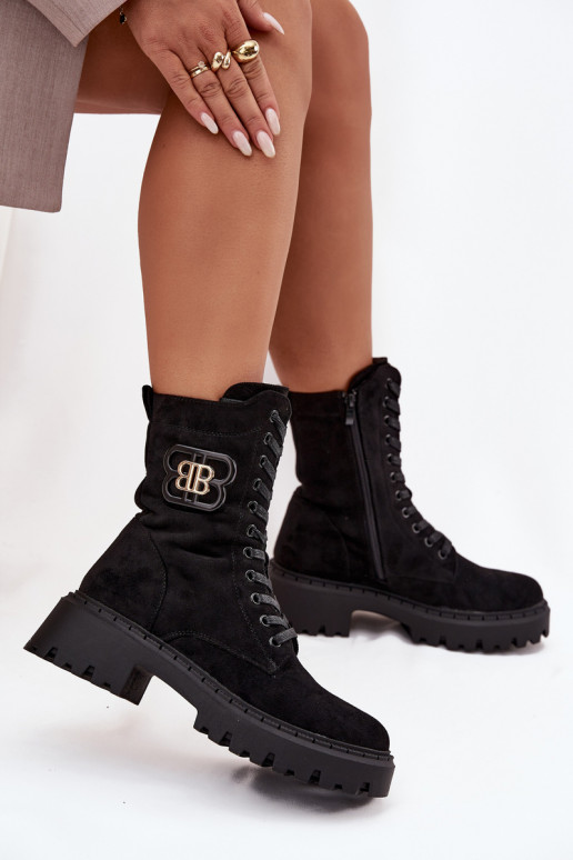 Botas EMokrery Feminino Com decorações Elemento aquecimento cor preta Kalindra Botas EMokrery Feminino Com decorações Elemento aquecimento cor preta Kalindra