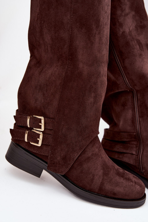 aquecimento botas femininas com fivelas CzekoladoParae Umbria aquecimento botas femininas com fivelas CzekoladoParae Umbria