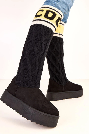 Botas de neve pretas com... 2
