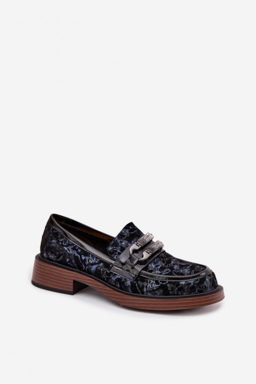Pele Mocassins de camurça Feminino Com decorações Detalem D&A MR52-178 cor preta Pele Mocassins de camurça Feminino Com decorações Detalem D&A MR52-178 cor preta