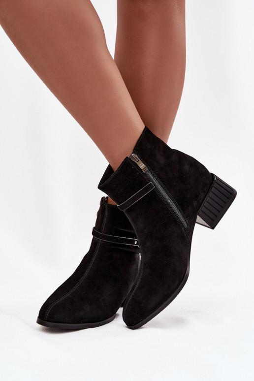 Botas femininasHabilitadoturalnego de camurçau Klocke aquecimento D&A CR52-651 cor preta Botas femininasHabilitadoturalnego de camurçau Klocke aquecimento D&A CR52-651 cor preta