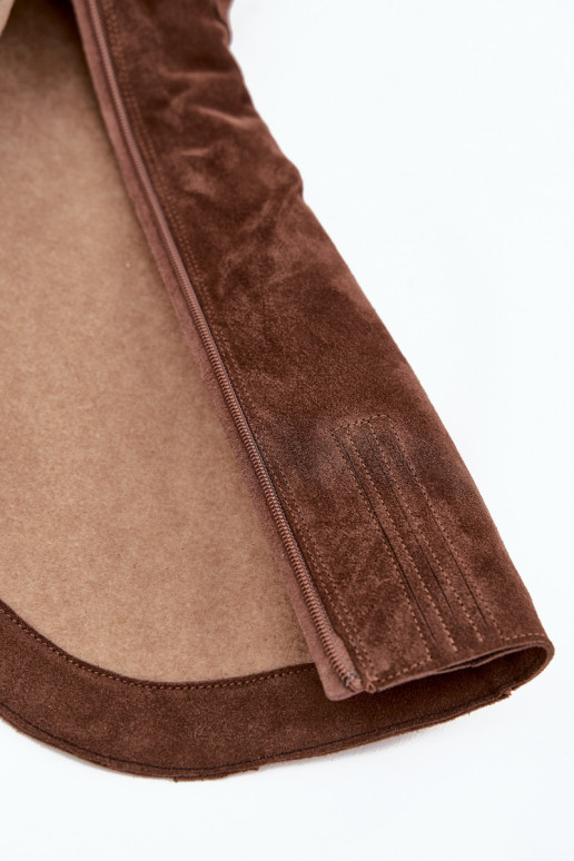 botas estilo vaqueiroHabilitadoturalnego de camurçau aquecimento Zazoo 4225 cor marrom botas estilo vaqueiroHabilitadoturalnego de camurçau aquecimento Zazoo 4225 cor marrom