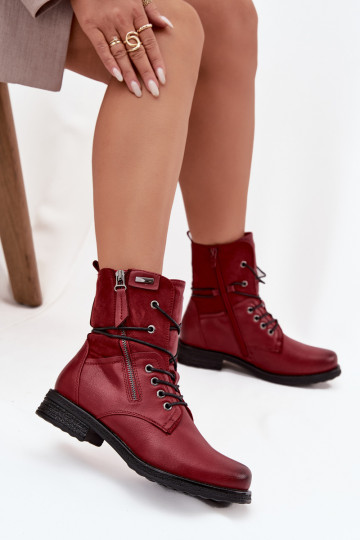 Botas enormes na moda Borgonha Perfecto