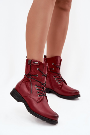Botas enormes na moda Borgonha Perfecto 2