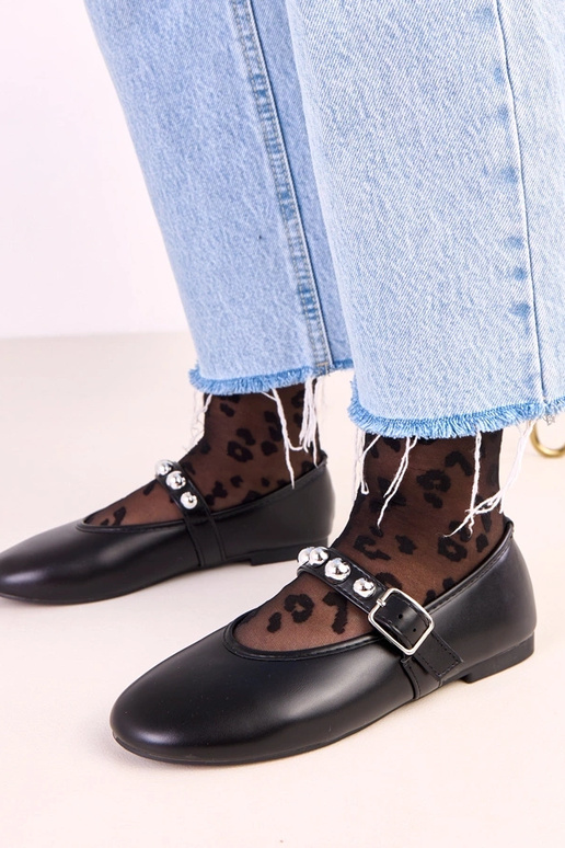 Balerinas Faira pretas com fivela... Balerinas Faira pretas com fivela...