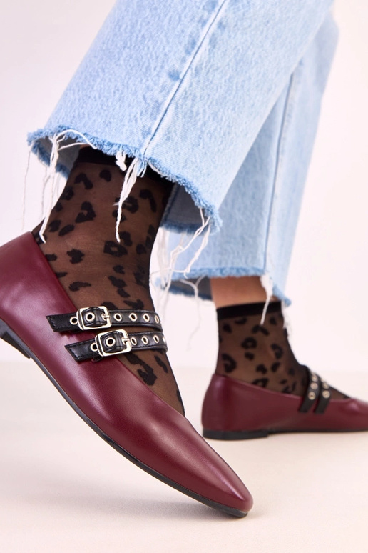 Balerinas Alfira bordô com bico... Balerinas Alfira bordô com bico...