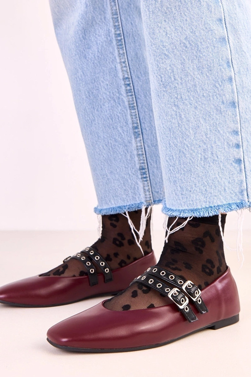 Balerinas Alfira bordô com bico... Balerinas Alfira bordô com bico...