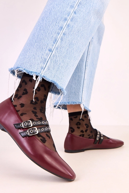 Balerinas Alfira bordô com bico... Balerinas Alfira bordô com bico...