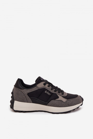 Tênis masculinos Lee Cooper LCJ-25-03-3795 cinza e pretos 2