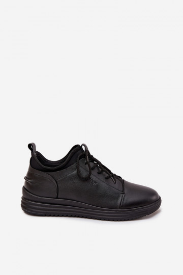 Pele Sapatos masculinos Lee Cooper LCJ-26-33-3964 cor preta 2